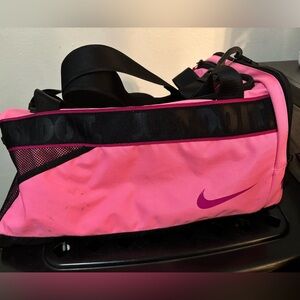 Nike Pink and Black Sports Bag